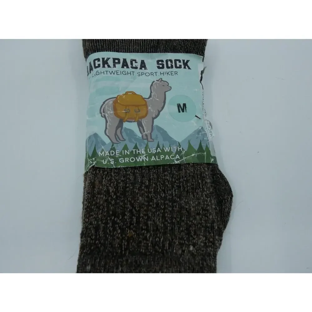 Backpaca (Alpaca) Lightweight Hiking Socks Size Med USA Wicking & Odor Resist